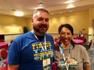 Philip Taylor and Sylvia Inks at FinCon18