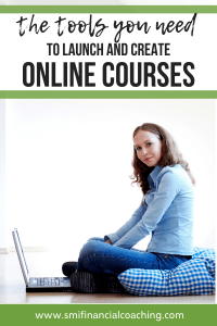 Woman creating online courses for extra income.